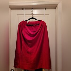J. Crew Factory Elegant Red Skirt